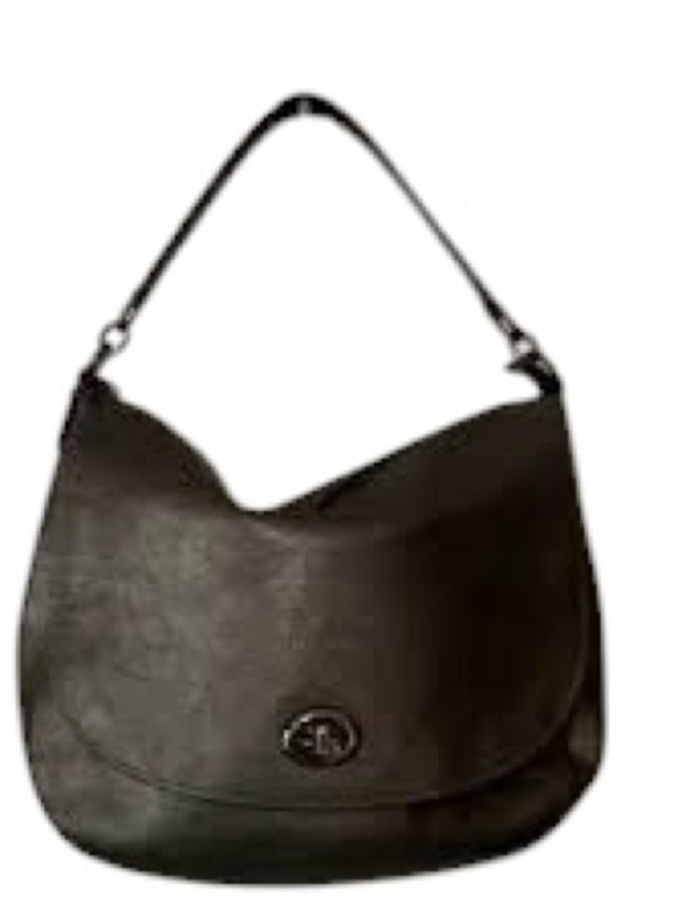 Classic Silver Legacy Dufflette Shoulder Bag with Turn-Lock Closure. EUC